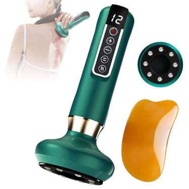 Imagem de shuredross Kit massageador portátil para celulite para terapia de massagem, máquina de ventosa, massageador de celulite com 12 modos de sucção, recarregável e sem fio várias vezes anti-celulites