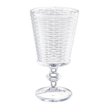 Imagem de Haüskraft- Taça para água e vinho de vidro Rattan Transparente 330ml 6 peças