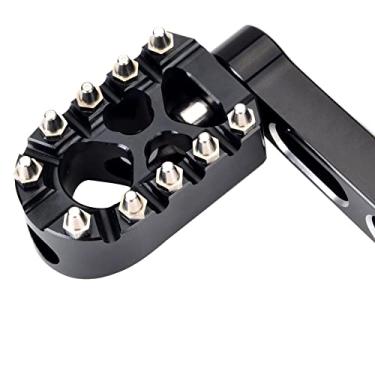 Imagem de Sresk Pino De Câmbio Antiderrapante Estilo Mx Para Motocicletas Harley Touring Dyna Sportster Softail Street Cnc, Pedal (Preto V1)
