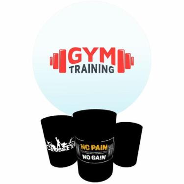 Imagem de Trio Capas Cilindro + Painel Redondo 1,50m Academia - Fadrix, K1ACA000