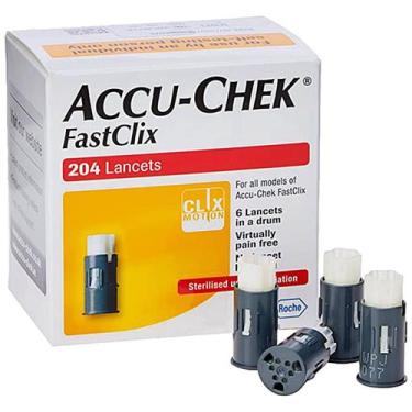Imagem de Lanceta Accu-Chek Fastclix - Caixa com 204 unidades - Roche