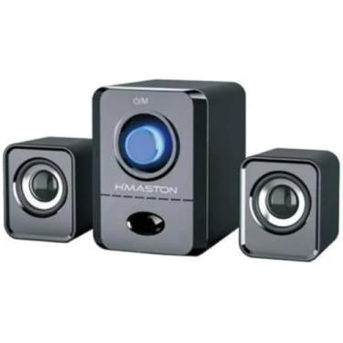 Imagem de Caixa de Som Bluetooth com Grave Forte – Ideal para PC, Notebook, Entrada USB/P2