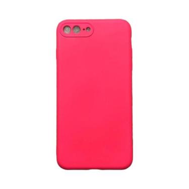 Imagem de Capa IPhone 7 Plus / 8 Plus Silicone Aveludada Protege Câmera Colorida