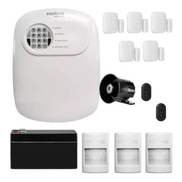 Imagem de Kit Alarme Intelbras Monitorado App Celular 8 Sensor Sf Pet