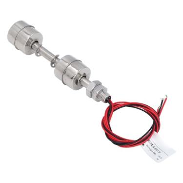 Imagem de Interruptor de bola dupla Boli de aço inoxidável Controlador de água de alta sensibilide Projeto de bola dupla para tanques de água piscinas tanques de peixe 120 mm 400mm fio 0220v