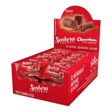 Imagem de Paçoca Zero Açúcar com Chocolate 70% Cacau - Display 24 unid.