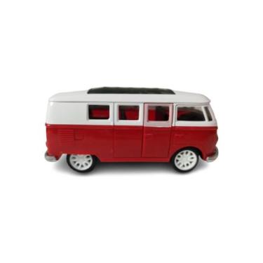 Imagem de Carrinho Miniatura Fusca Kombi De Ferro Fricção Coleção - Model Word, 