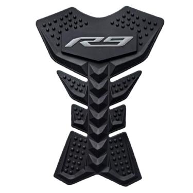 Imagem de Adesivo protetor de borracha para tanque de gás para guarnições de moldura de carenagem adesivo compatível com Yamaha YZF R9 2024 2025 cinza