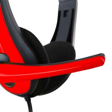 Imagem de Headset Kross P2 Vermelho e Preto KE-HS050