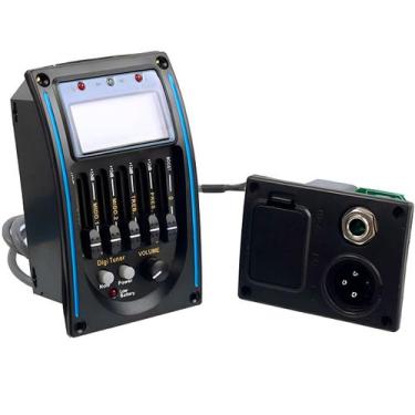 Imagem de Pré Equalizador Com Afinador Digital Para Violao Nylon Aço LC-5 - RPC