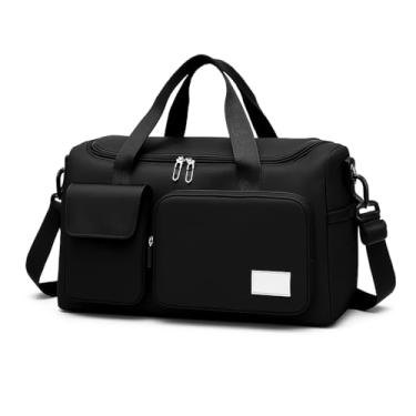 Imagem de Bolsa Mala Feminina Academia Esportiva Viagem Porta Tênis (Preto)