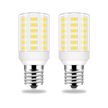 Imagem de Lâmpada LED LFLAMPON E17 6W 5000K para geladeira Kenmore, pacote com 2