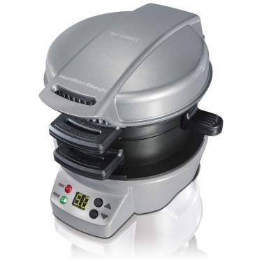 Imagem de Sanduicheira de café da manhã com temporizador, prata, HAMILTON BEACH 25478, Prateado