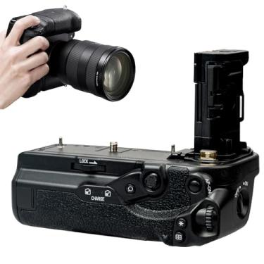 Imagem de Câmera com cabo de bateria BG-R20 para Canon EOS R5 Mark II/R6 Mark II/ - Suporte de bateria duplo, disparo vertical, carregamento USB, resistente a intempéries, com controles aprimorados