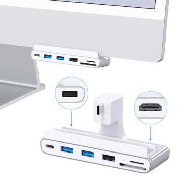 Imagem de Adaptador USB GEWOKLIY 8 em 1 iMac M1/M3/M4 de 24 polegadas com HDMI 4