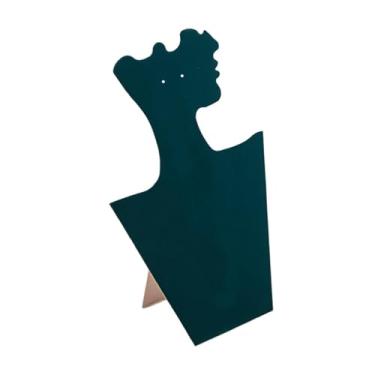 Imagem de FashionCha Expositor de Colar de Veludo, Expositor de Joias, Decoração, Loja, Acessórios, Armazenamento, Colar, Manequim, Porta-brincos, Verde