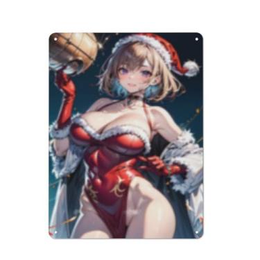 Imagem de Anime Sexy Bikini Hot Girl Pinup Girl Metal Tin Sign Wall Art Poster Decor for Home Bar Club Bedroom Bathroom Man Cave Otaku 30,5 x 40,6 cm, AH057