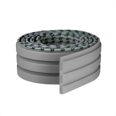 Imagem de Painel Ripado de Eva Laminado  Autocolante Flexível Rolo 10Mt Linha Play Cinza