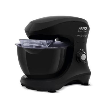 Imagem de Batedeira Planetária Arno Super Chef 750W 5L Preta KM01, 110V