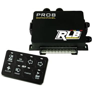 Imagem de Painel de interruptor 8 Gang Aux 12V Sistema programável LED RGBW Painel RLB Motorsports PRO8 para JK Side by Side UTV Truck Marine Boat - Instalação fácil Plug & Play!