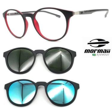 Imagem de Oculos Redondo Preto Mormaii Swap 2 6071 aft + 2 Clipons ga, Aft