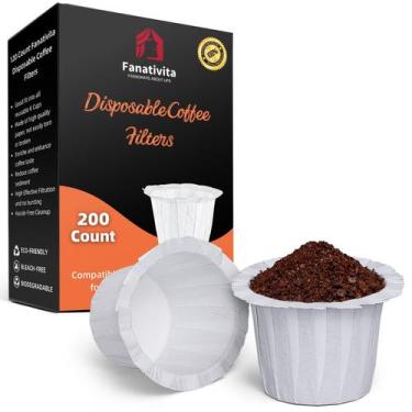 Imagem de Filtros de café Fanativita 200 unidades descartáveis para Keurig