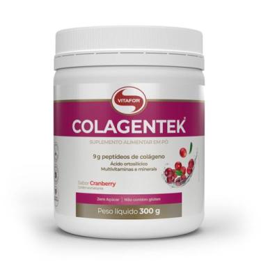 Imagem de Peptidios de Colageno Hidrolizado Colagentek (300g) Vitafor, Cranberry