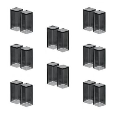 Imagem de Kit 8 Saleiros e Paliteiros Em Plástico Preto 1407-JAGUAR