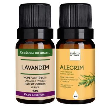 Imagem de Kit Óleo Essencial Lavandim + Óleo Vegetal Alecrim 10ml - Essência Do 