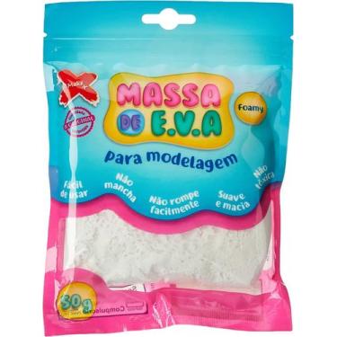 Imagem de Massa de eva Make+ branco 50g