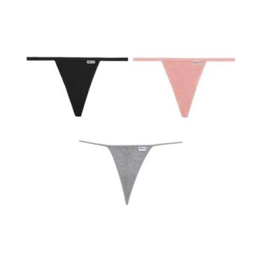 Imagem de Tanga Feminina De Algodão M-XL Sexy Biquíni Calcinha Cintura Baixa G-s