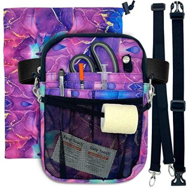 Imagem de French KOKO Pochete de enfermeira médica com bolsa de viagem e alça de extensão bônus, suprimentos de enfermagem, bolsas de enfermagem, bolsa organizadora feminina, cinto de ferramentas ICU Nicu Vet