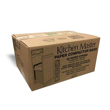 Imagem de Sacos compactadores pré-algemados forrados de papel/plástico da Kitchen Master - Pacote com 48