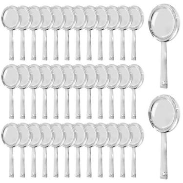 Imagem de Pacote de 40 mini lentes de aumento portáteis de plástico, lupa 5X - O