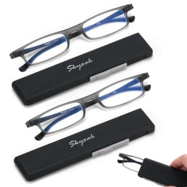 Imagem de Óculos de leitura SKYOAK Ultra Thin TR90 Blue Light +1.5 (pacote com 2