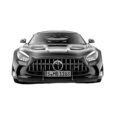Imagem de Pôster De Carro Esportivo Luxuoso Preto E Branco, Arte Em Tela Para De