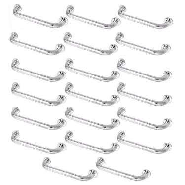 Imagem de Alça De Apoio Kit 20 Uni Suporte Barra Idoso Criança Anti Queda 30cm E