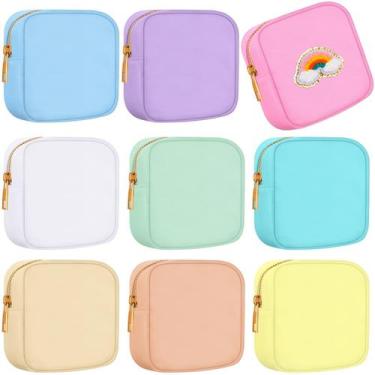 Imagem de Bolsa de maquiagem Sweetude Mini Nylon, 9 peças à prova d'água para vi