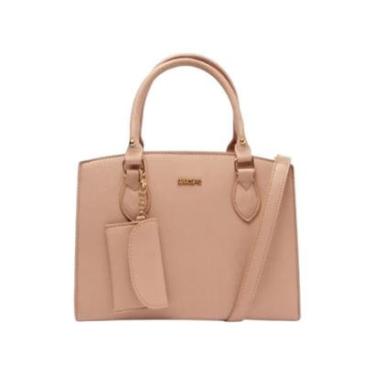 Imagem de Bolsa Feminina Anacapri Tote Essencial Com Pouch Media Rosa-Feminino