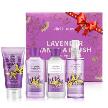 Imagem de Kit de banho e corpo Vital Luxury Lavender Vanilla Blush 88 ml