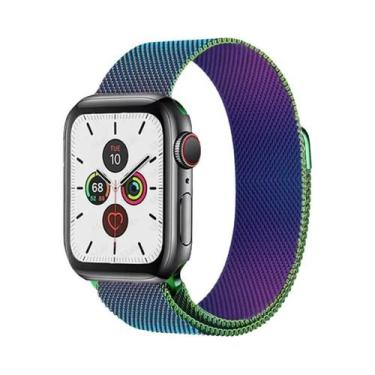 Imagem de Pulseira De Metal Milanese Loop De 44mm 40mm 45mm 41mm Para Apple Watc