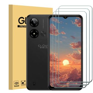 Imagem de Ranyi [Pacote com 3] Película protetora de tela Cloud Stratus C8 Prime, película protetora de tela de vidro temperado HD transparente com dureza 9H, antiarranhões, sem bolhas, compatível com