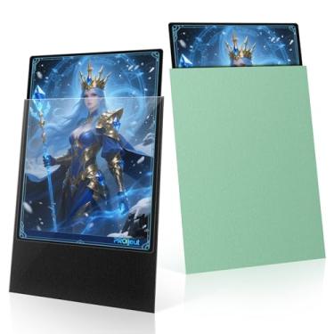 Imagem de 200 Pack Card Sleeves, Matte Dual Trading Card Sleeves with Opaque Back & Smooth Shuffle, Tear Resistant Card Protectors for MTG, TCG (Eucalyptus Green)