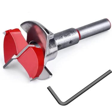 Imagem de Fresa Broca Forstner 35Mm Dobradiça Caneco Com Limitador