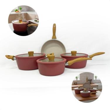 Imagem de Jogo De Panelas 4 Peças Antiaderente Cerâmico Gás E Indução - Jhamba, 