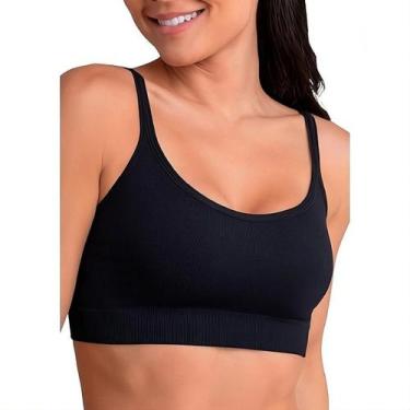 Imagem de Top Lupo Loba Power 41018 Basico Microfibra Sem Costura, Preto, P