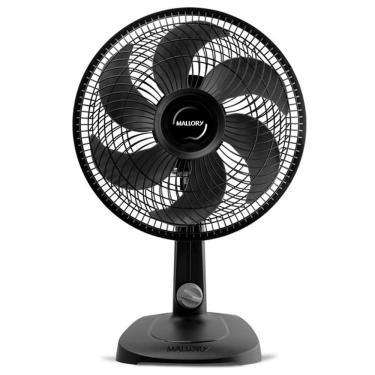 Imagem de Ventilador de Mesa Mallory 30cm  Preto Turbo Compact 110V