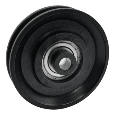 Imagem de Kit 3 Roldanas Com Rolamento 90Mm Para Aparelhos Academia