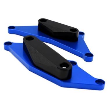 Imagem de BYYINGSUS Acessórios de modificação de motocicleta Proteção de bloco antiqueda do motor compatível com CB650F CB650FA 2014-2020 (azul)