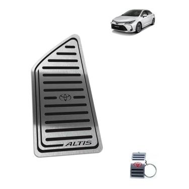 Imagem de Descanso De Pé Em Aço Inox Toyota Corolla Altis 2020 Preto